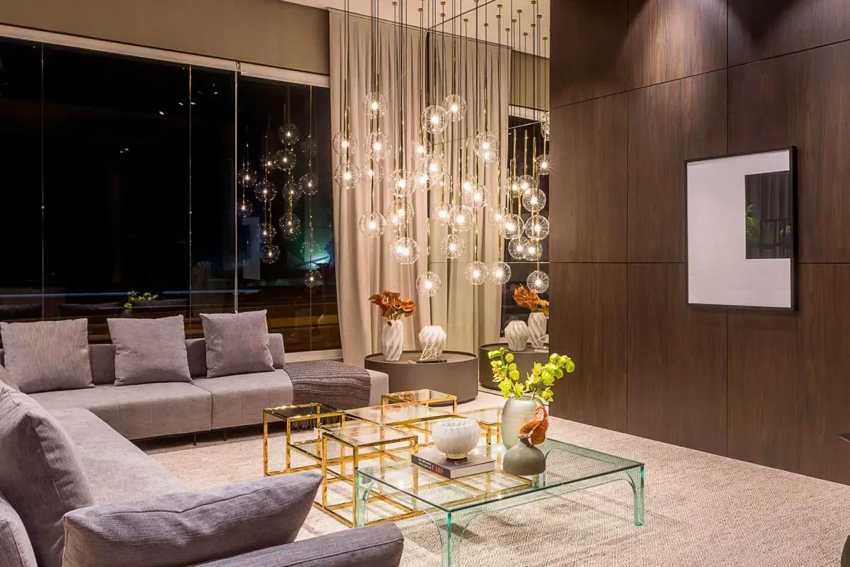 Pendente de design Novaluz Iluminação aplicado em ambiente